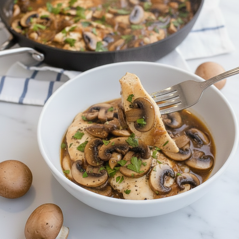 懶人食譜！一鍋到底蘑菇燉雞